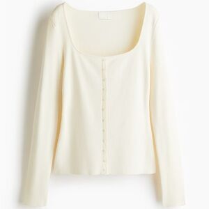 H&M SQUARE-NECK TOP